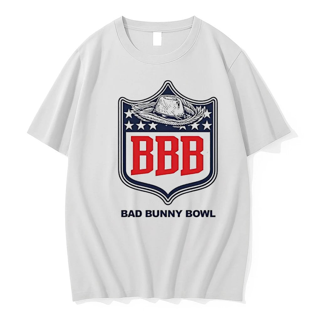 Bbb Bad Bunny Bowl Straw Hat Logo Shield Shirts
