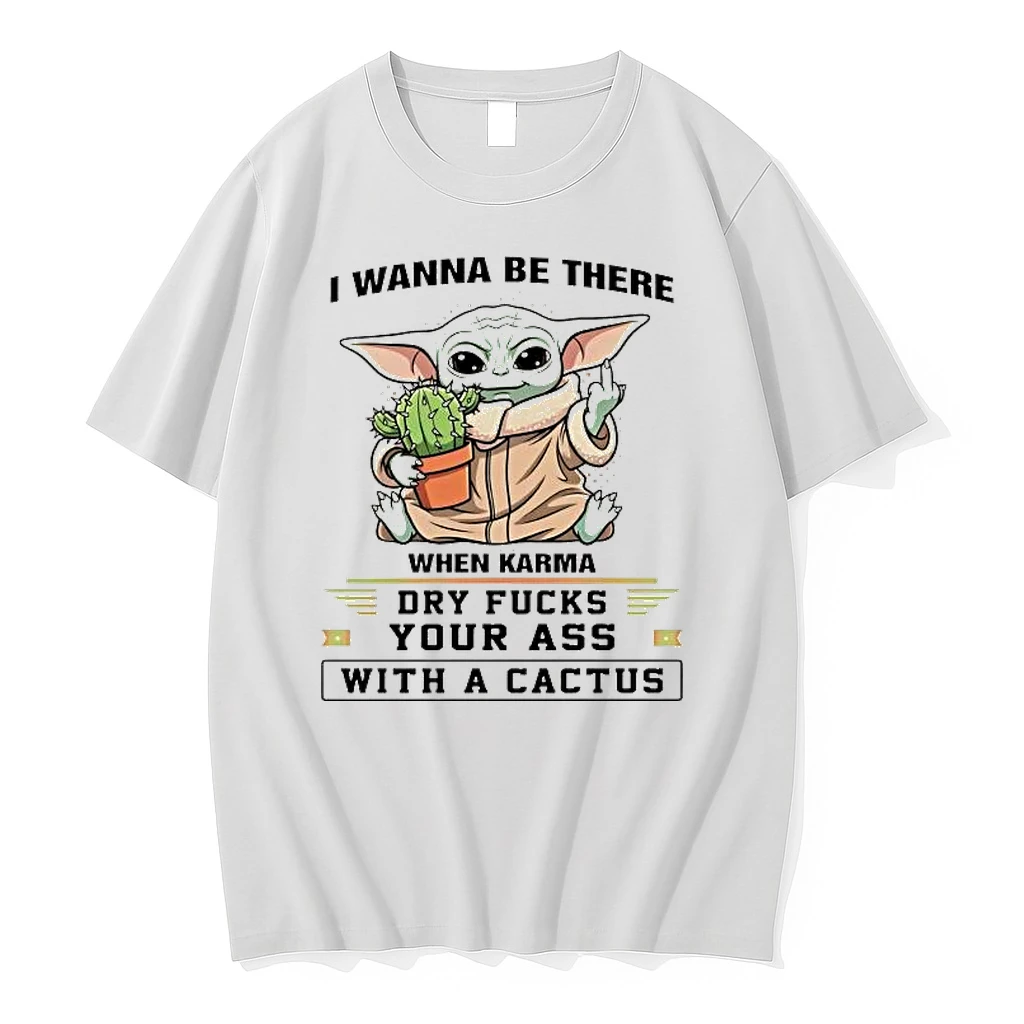 Baby Yoda I Wanna Be There When Karma Dry Fucks Your Ass Shirts