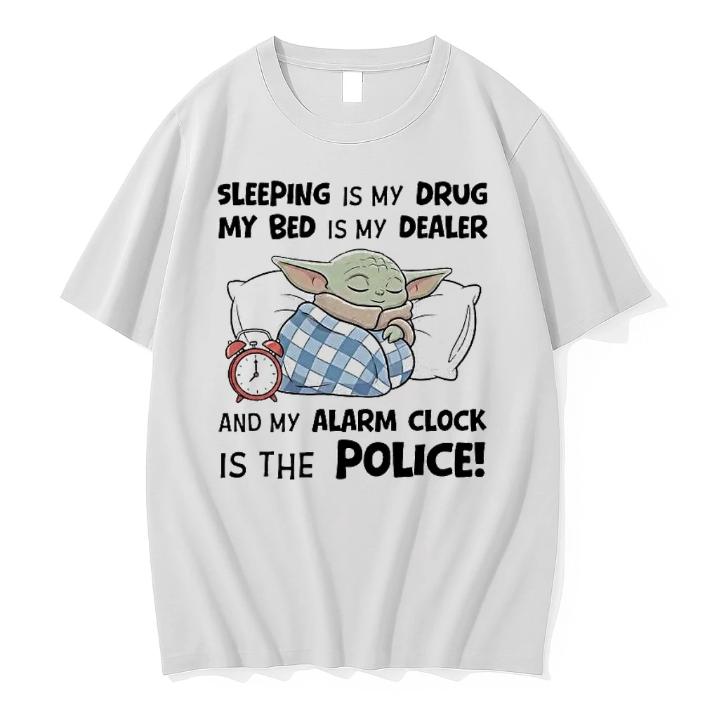 Baby Yoda Sleeping Is My Drug My Bed Is My Dealer Shirts