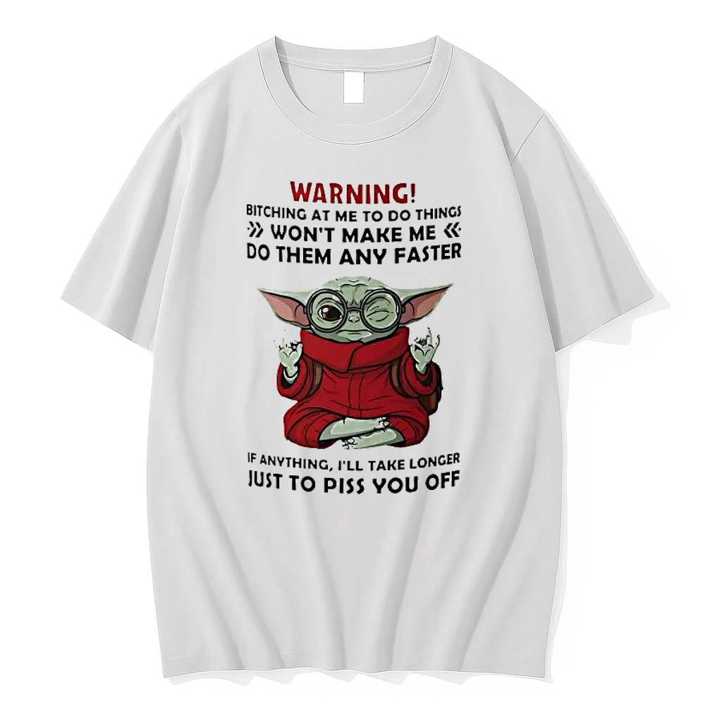 Baby Yoda Warning Bitching At Me To Do Things Wont Make Me Shirts