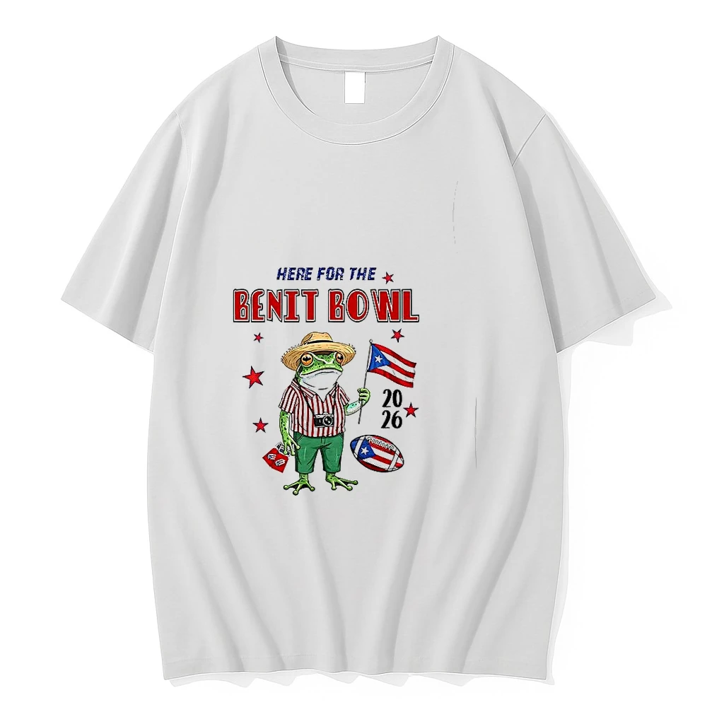 Bad Bunny X Super Bowl Lx 2026 Frog Here For The Benito Bowl Woman Shirts
