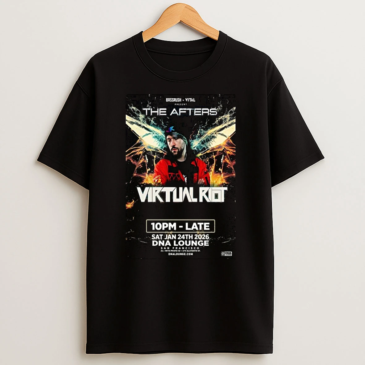 Bass Rush Jan 24 2026 Dna Lounge San Francisco Shirts