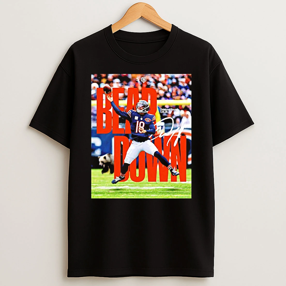 Bear Down Caleb Williams Divisional Round 2026 Signature Shirts