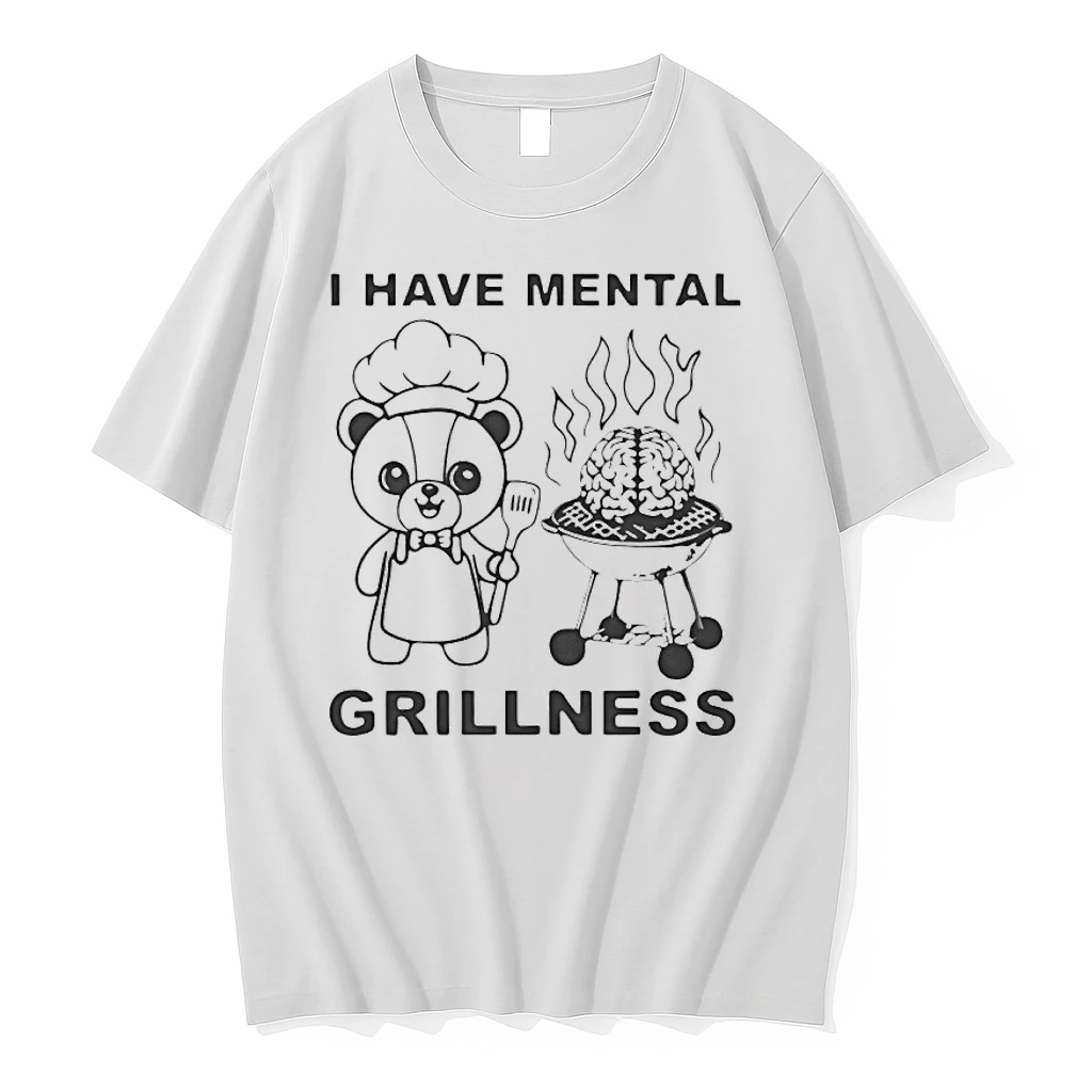 Bear Cooking I Have Mental Grillness Shirts