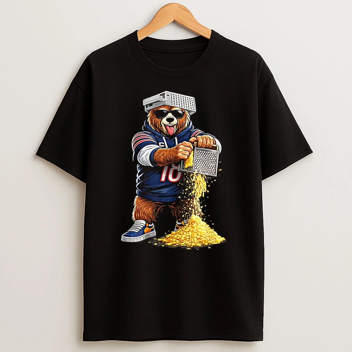 Bear With Cheese Grater Hat And Sunglasses Shirts