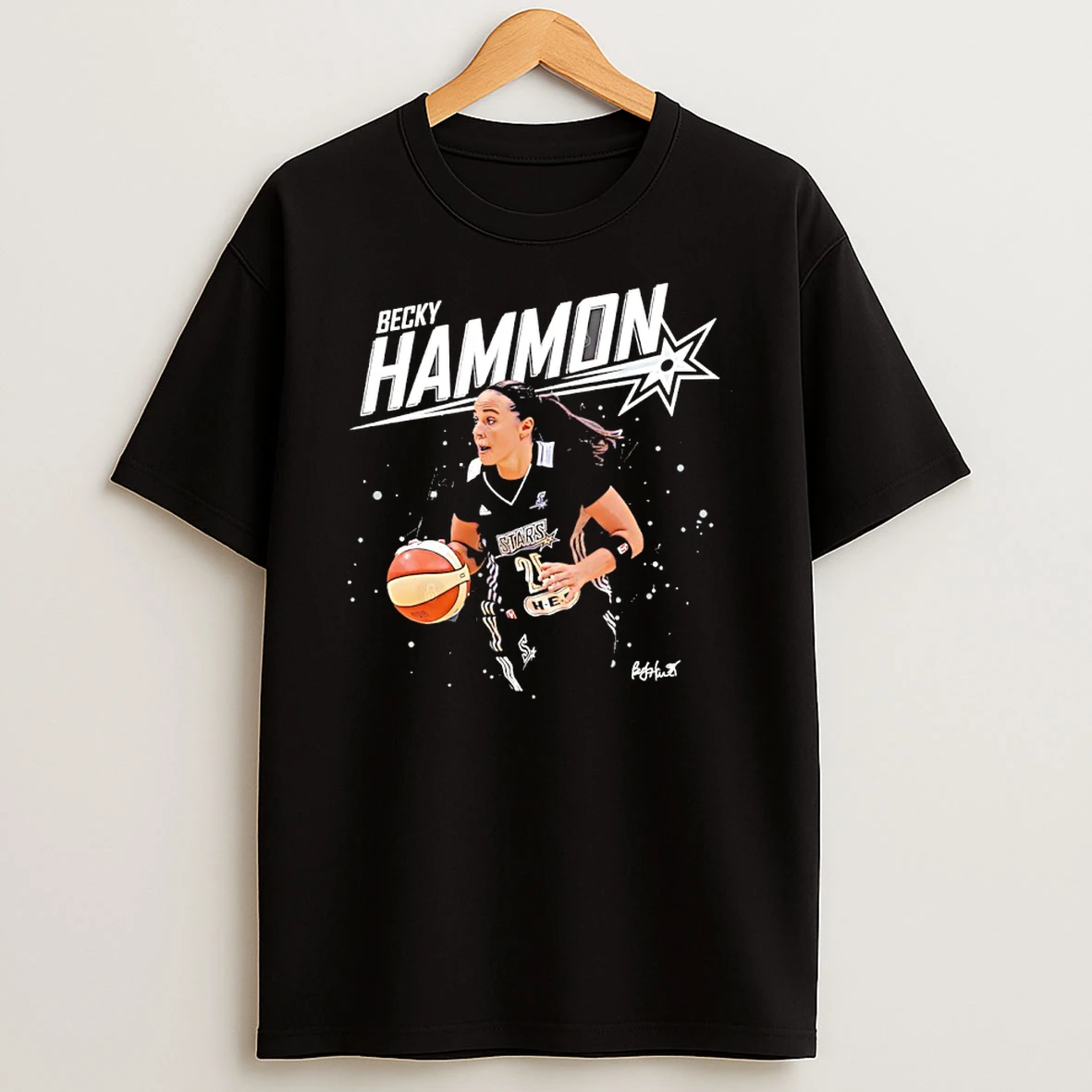 Becky Hammon San Antonio Stars Signature Graphic Shirts