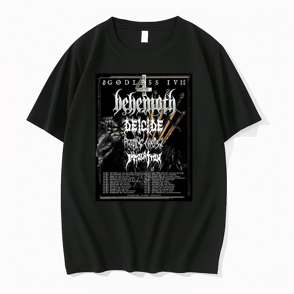 Behemoth The Godless Iv 2026 Tour North America City Shirts