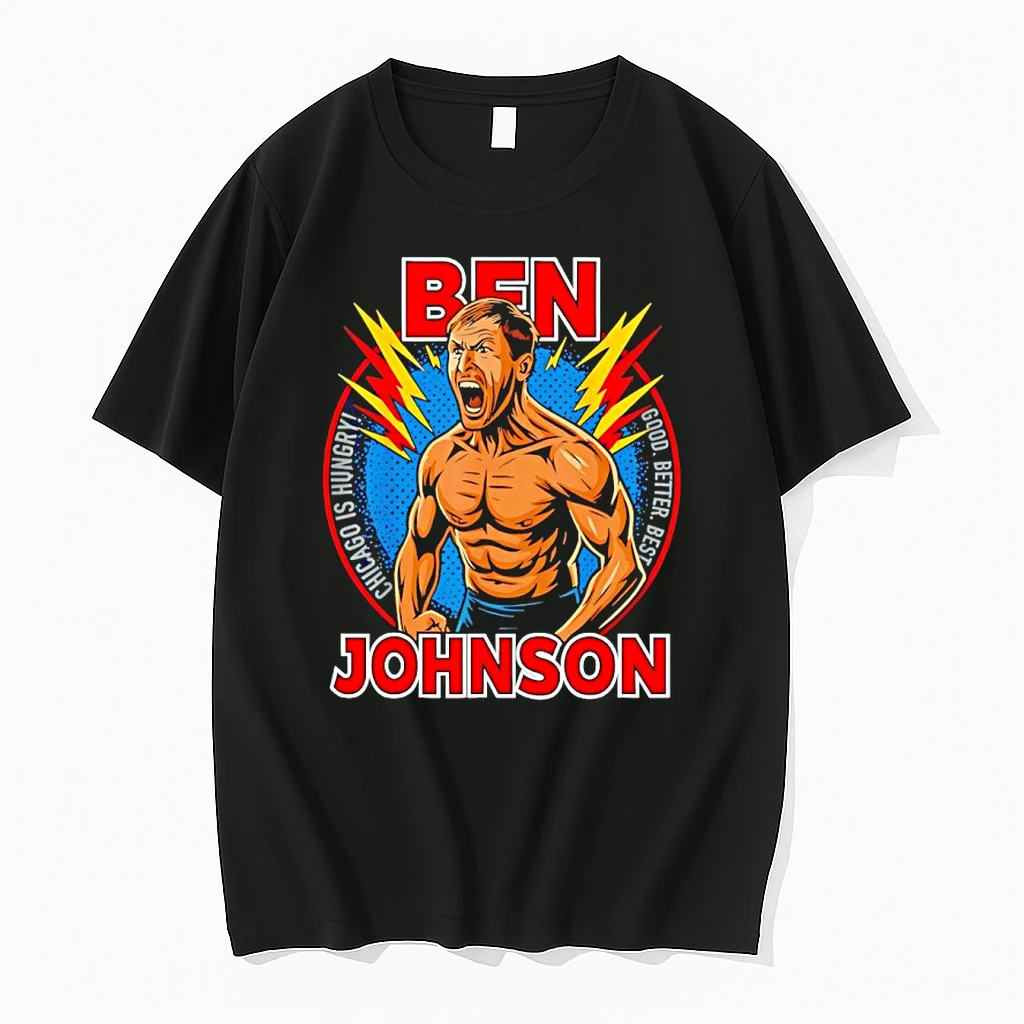 Ben Johnson Shirtless Muscles Graphic Shirts