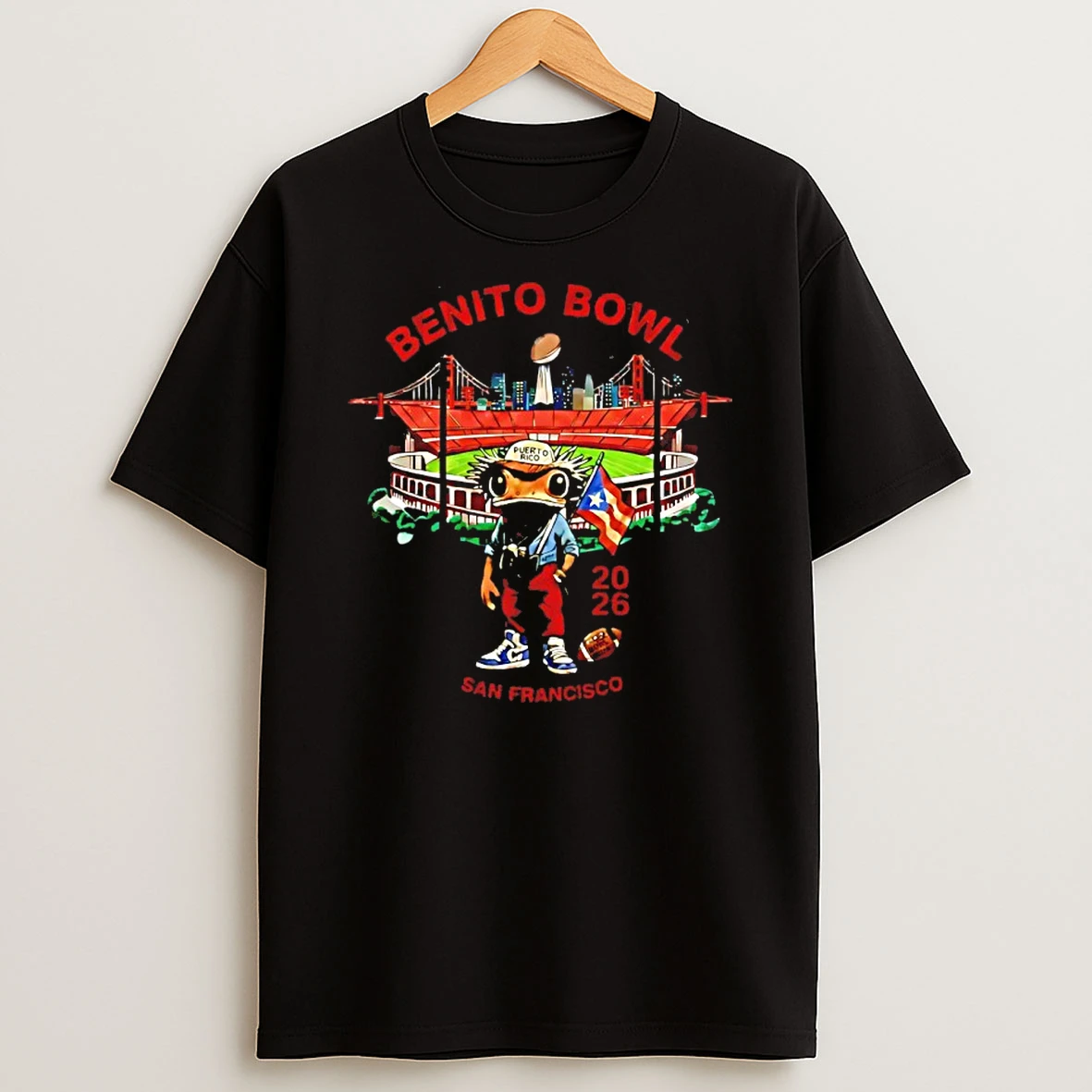 Benito Bowl 2026 San Francisco Frog Vintage Shirts