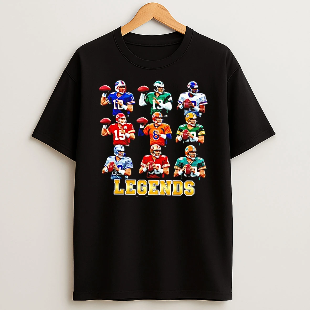 Best Quarterback Qb Legends Of The 90s Football Shirts