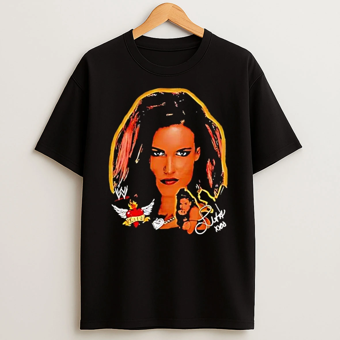 Big Head Lita Wwe Signature Shirts