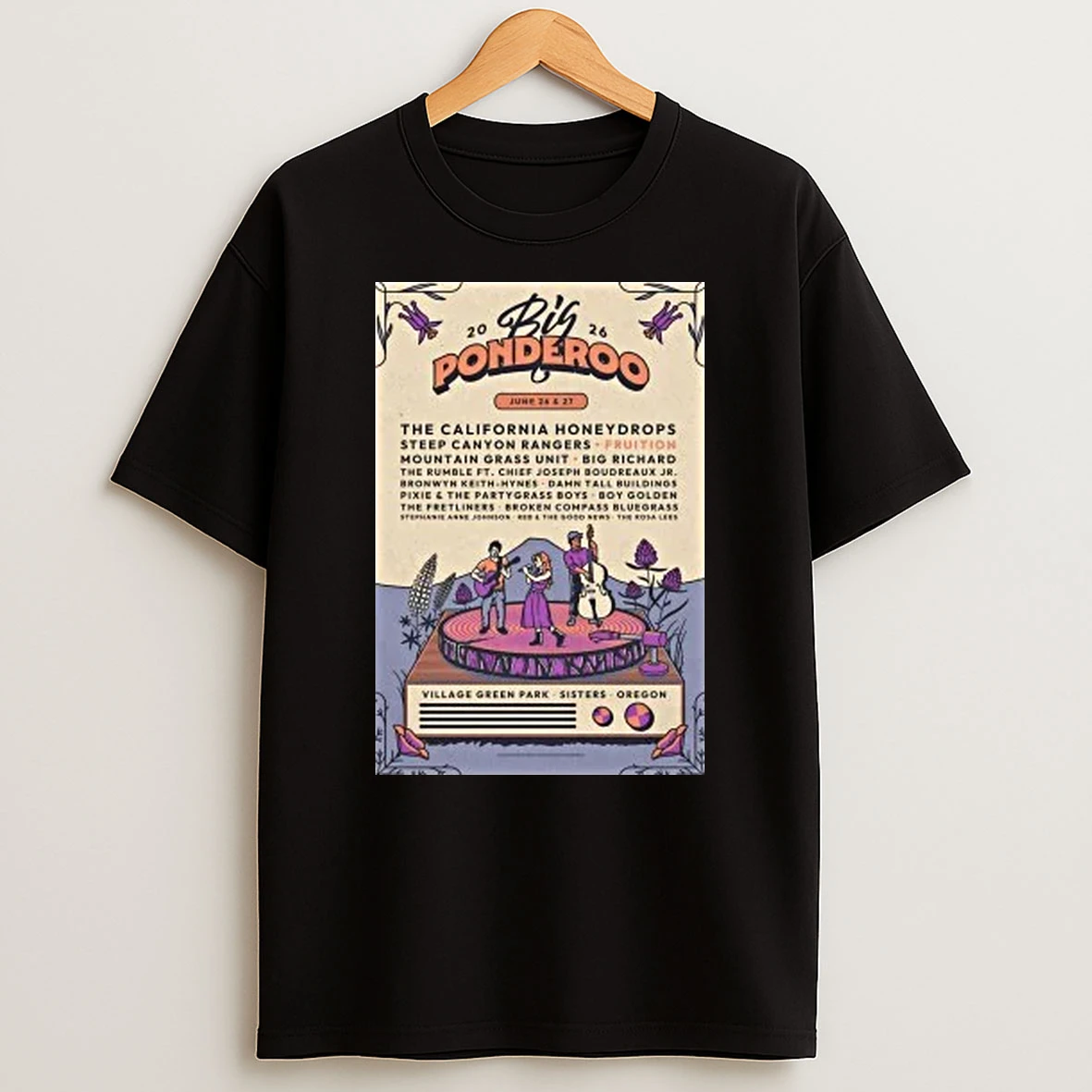 Big Ponderoo Music And Art Festival In Sisters Or On June 26 27 2026 Shirts