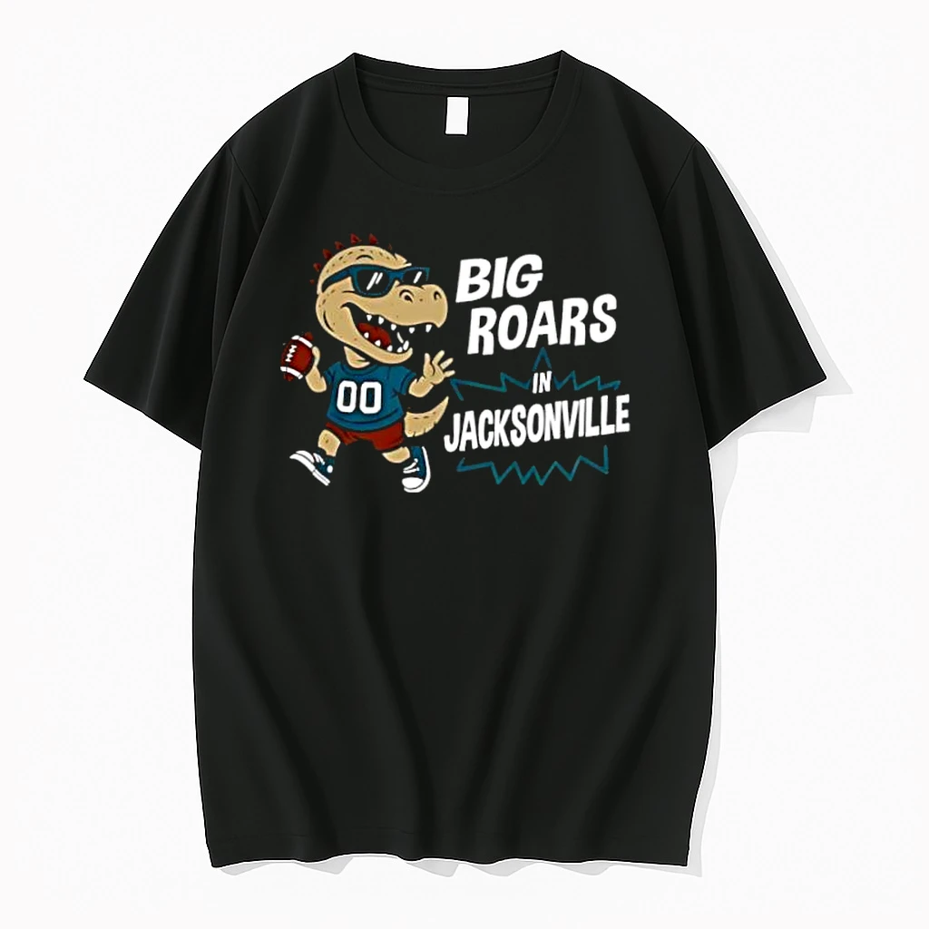 Big Roars In Jacksonville Dinosaur Cartoon Funny Shirts