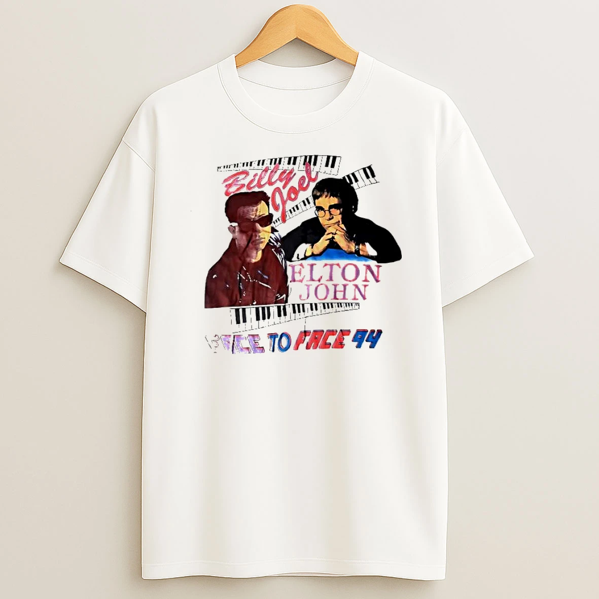 Billy Joel Face To Face Piano Man Concert Tour Vintage Shirts
