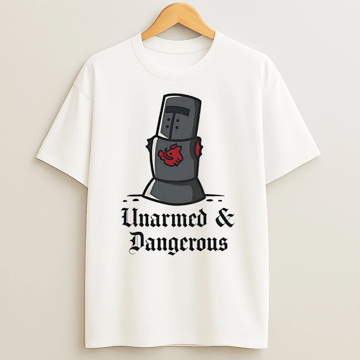 Black Knight Unarmed And Dangerous Art Shirts