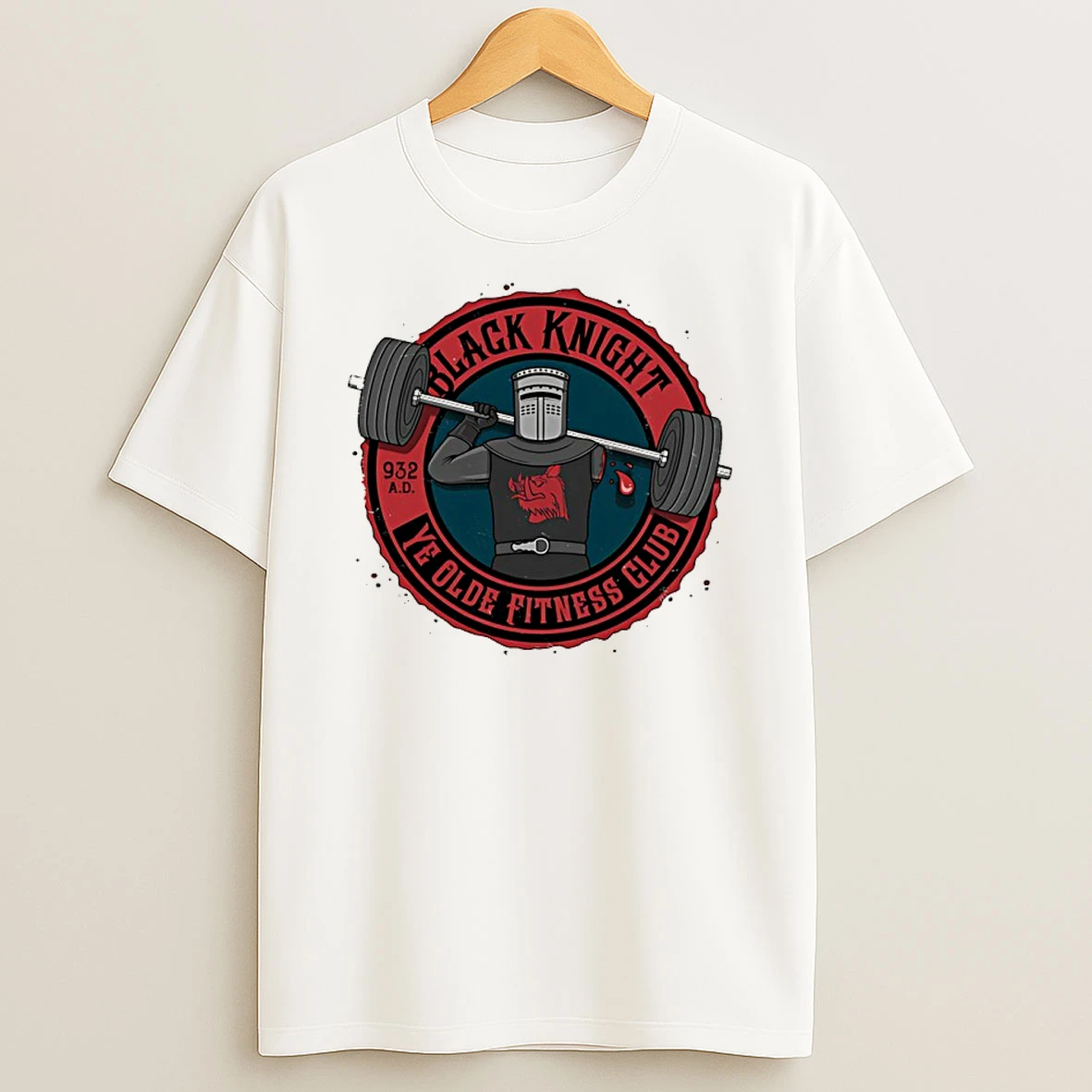 Black Knight Ye Olde Fitness Club 932 A D Shirts