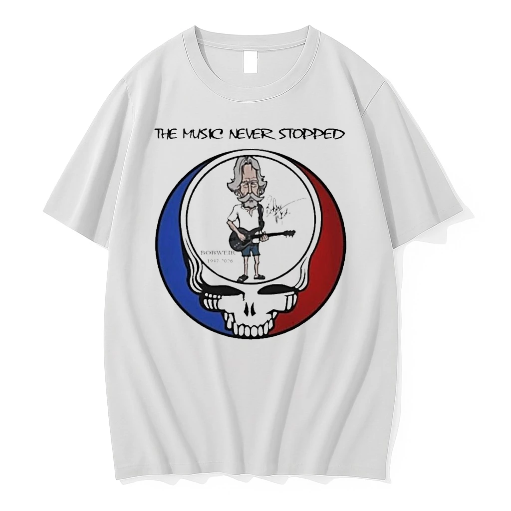 Bob Weir Grateful Dead 1947 2026 Signature The Music Never Stopped Shirts