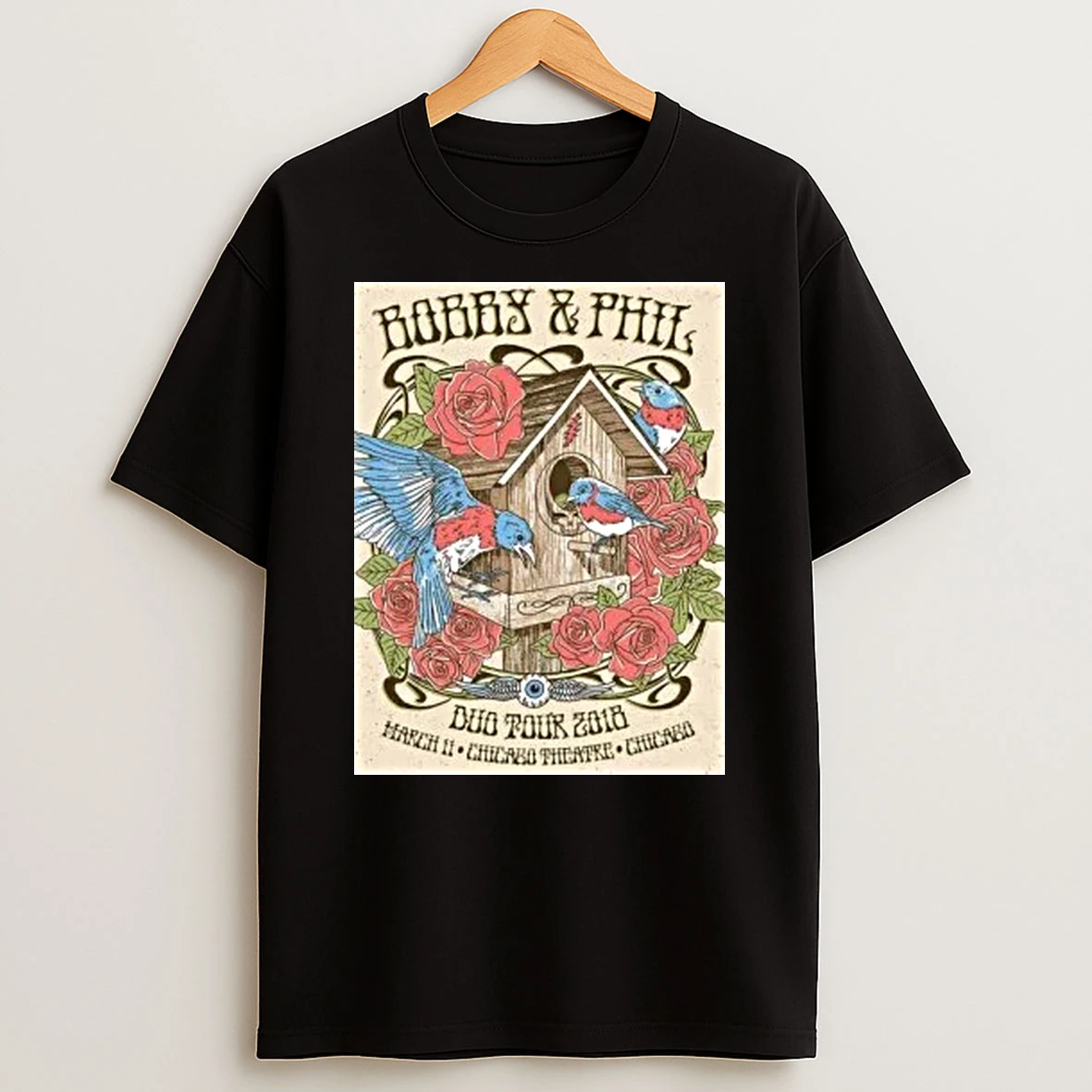 Bob Weir X Phil Lesh Bobby And Phil Duo Tour 2018 Night 2 Gig Shirts