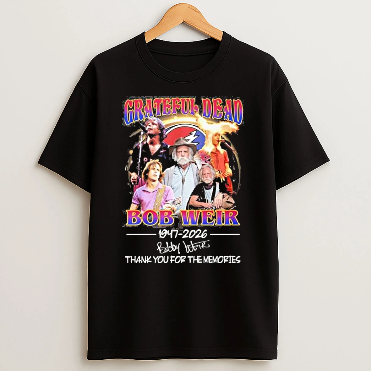 Bobby Weir Grateful Dead 1947 2026 Thank You For The Memories Shirts