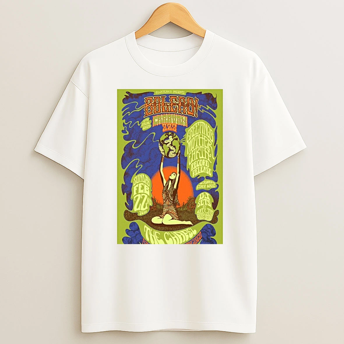 Bolero The Chapel San Francisco February 22 2026 Tour Shirts