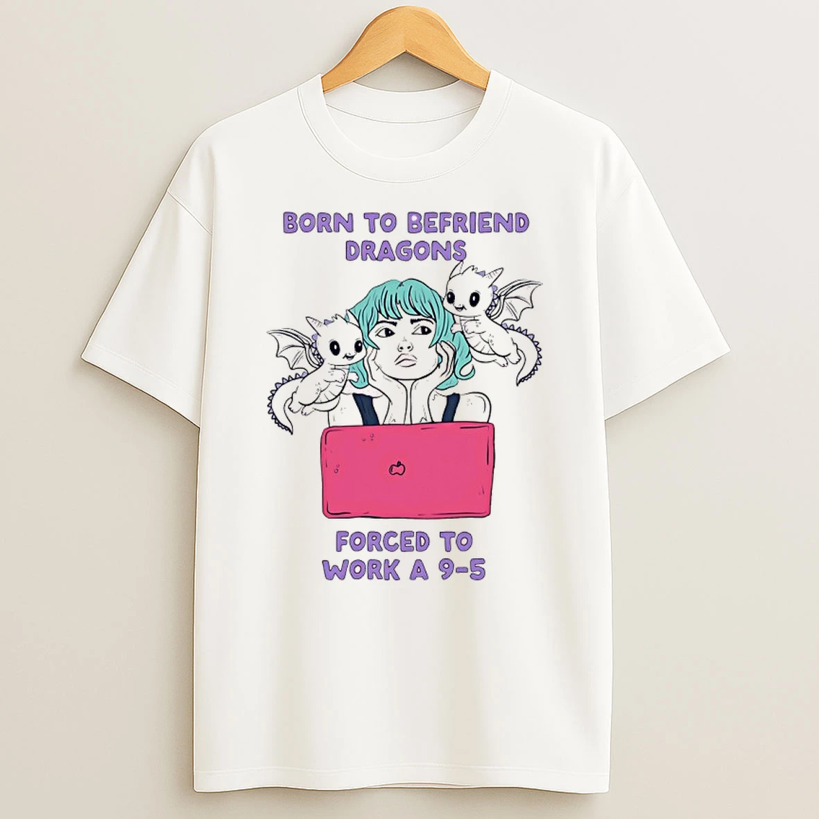 Born To Befriend Dragons Forced To Work A 9 5 Meme Shirts