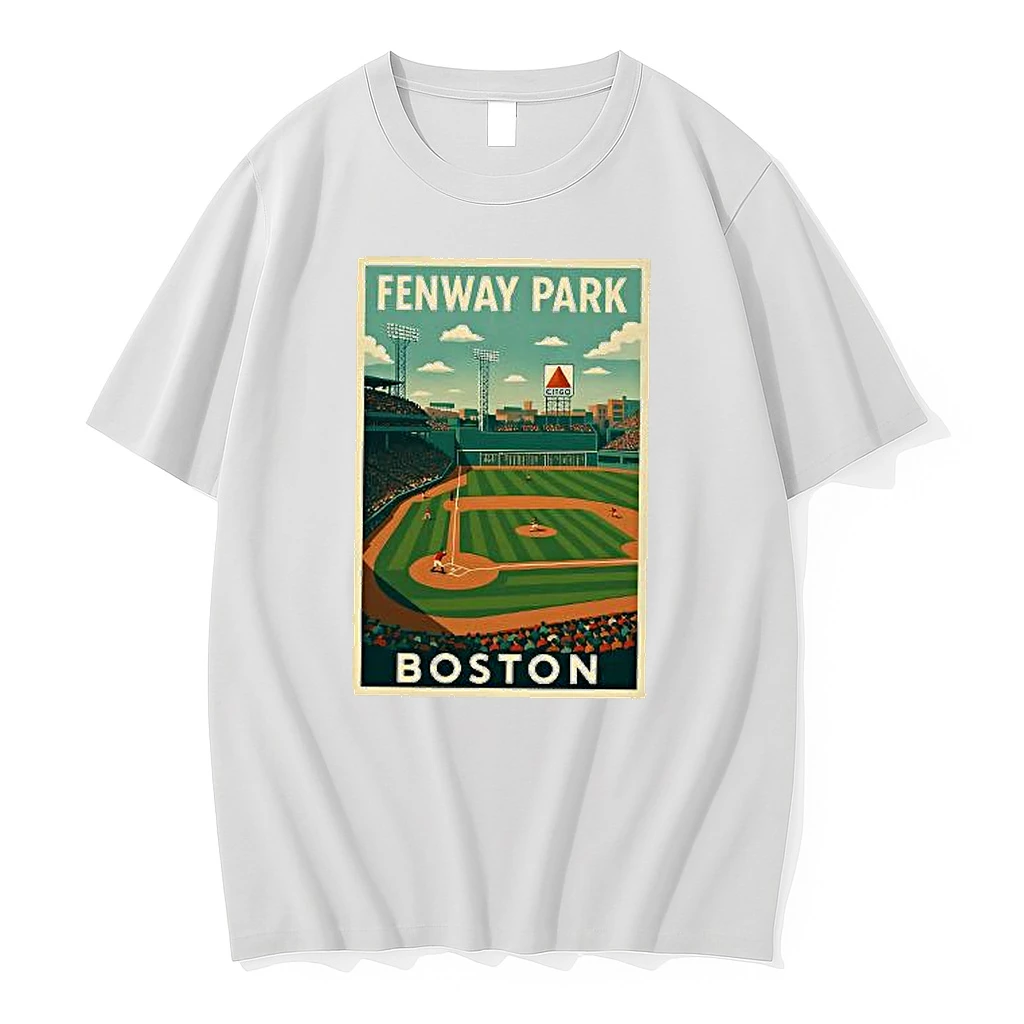 Boston Red Sox Baseball Fenway Park Stadium Vintage Woman Shirts