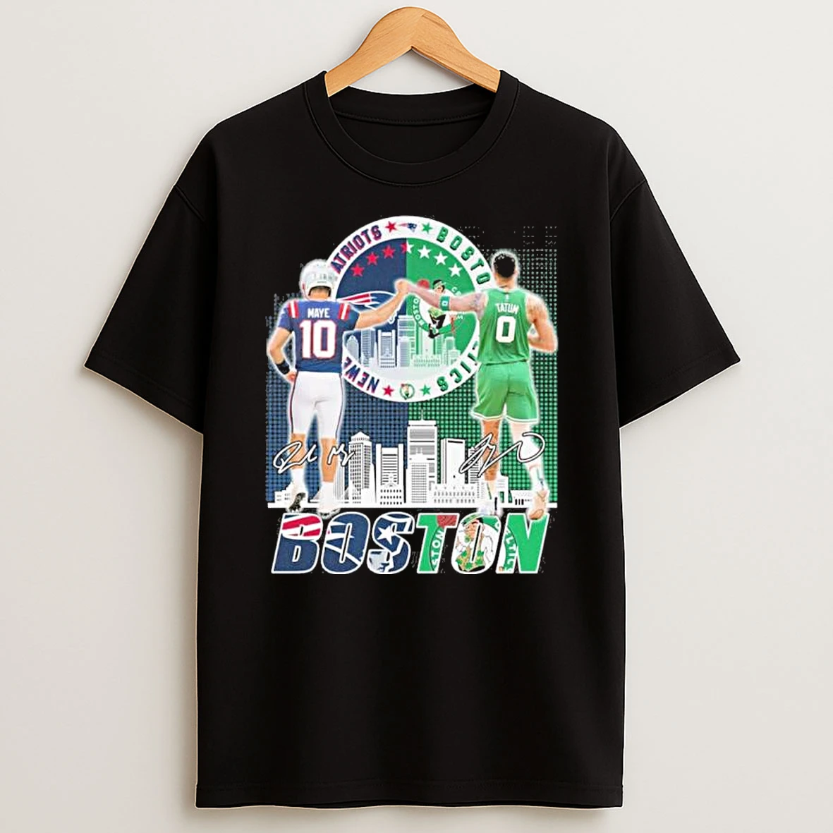 Boston Sports Teams Drake Maye And Jayson Tatum Shirts