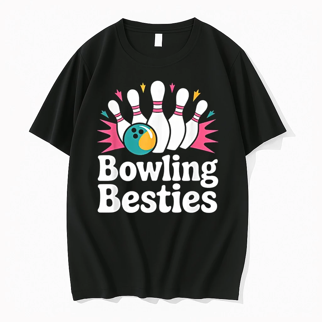 Bowling Besties Cute Ten Pin Bowlers Shirts