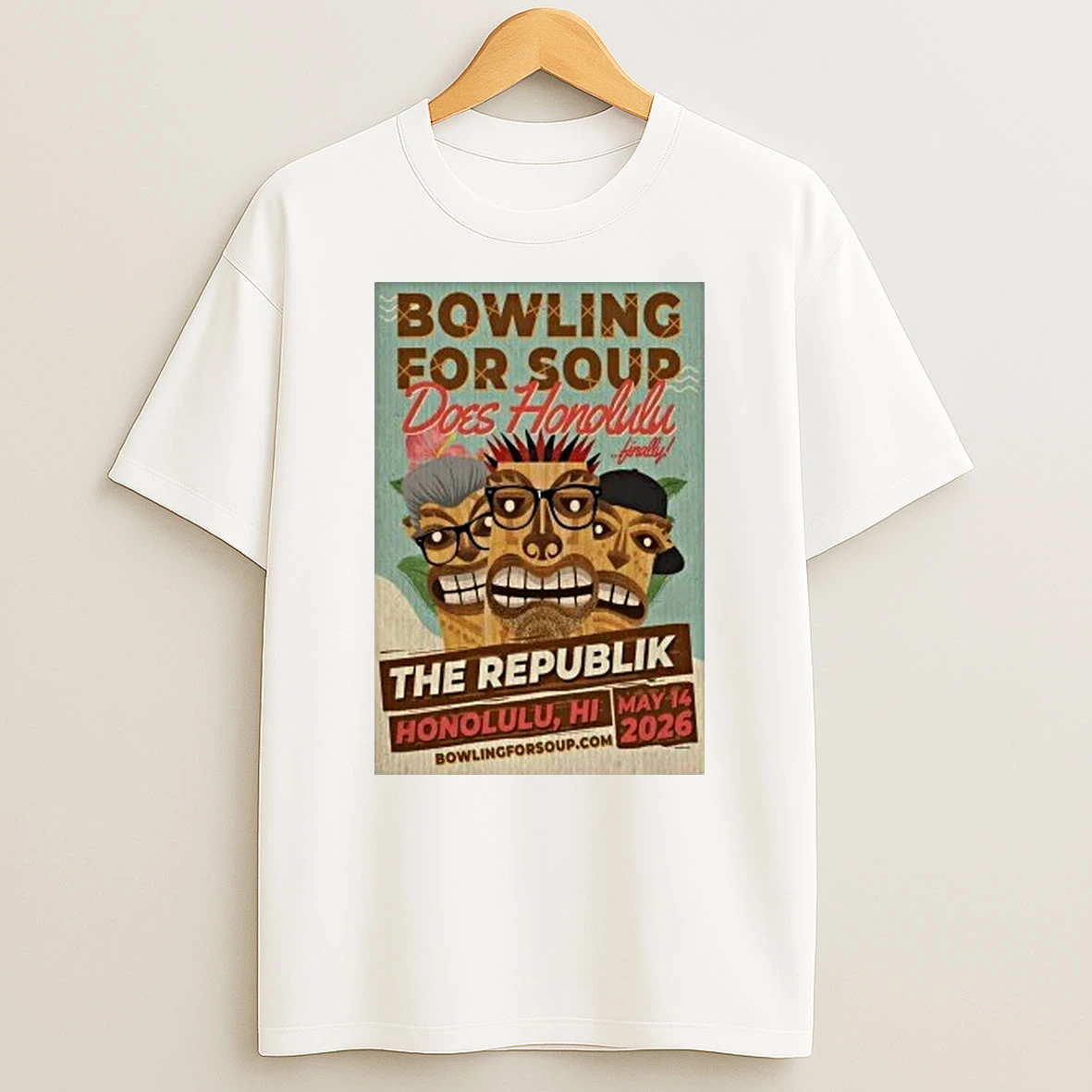 Bowling For Soup 5 14 2026 Honolulu Hi Shirts