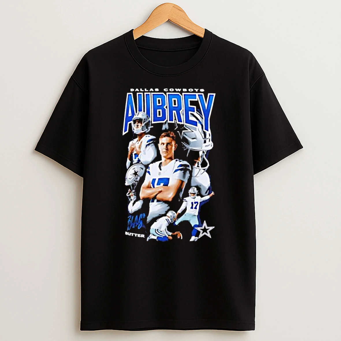 Brandon Aubrey Dallas Cowboys Graphic Collage Shirts