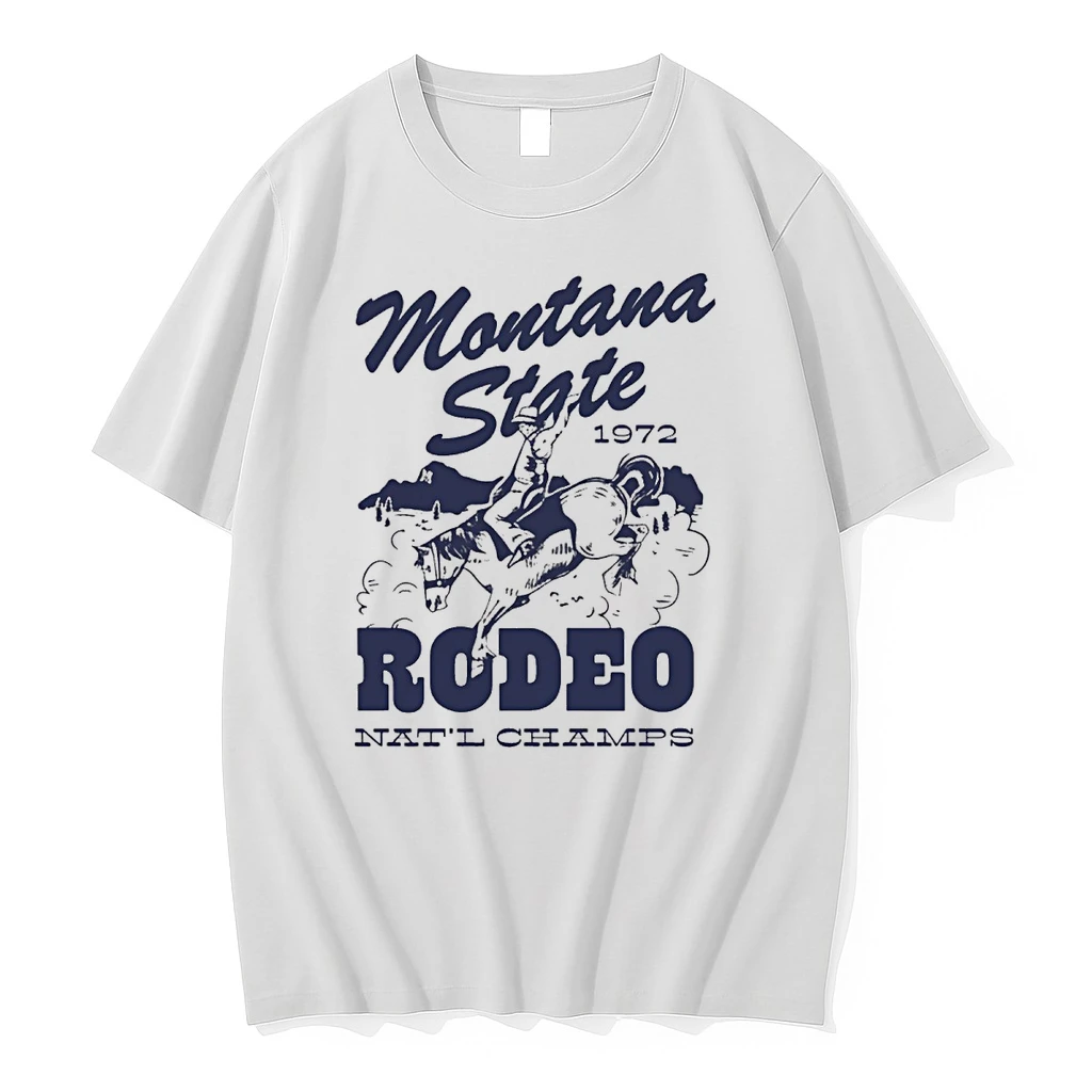 Brenna Greene Montana State 1972 Rodeo Natl Champs Classic 70s Western Style Tee Shirts