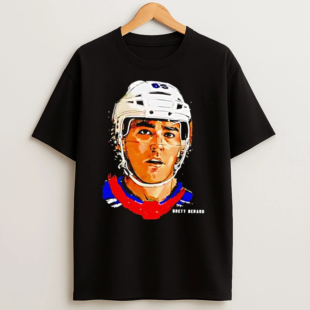 Brett Berard New York Rangers Nhl Hockey Portrait Shirts