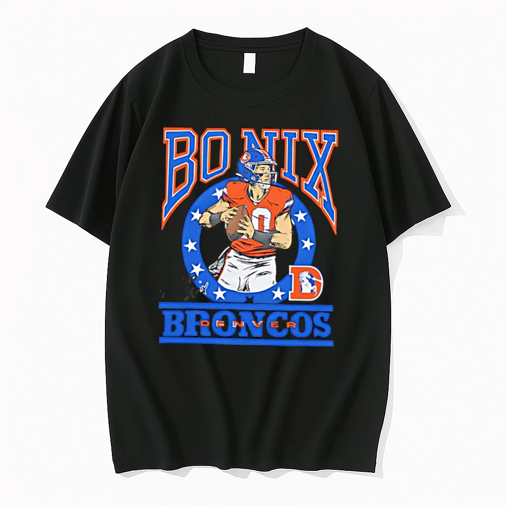 Broncos Bo Nix Signature Denver Broncos Vintage Shirts