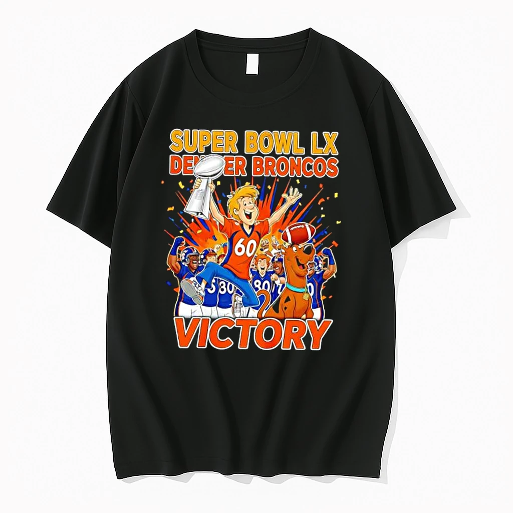 Broncos Super Bowl Lx Victory X Scooby Doo And Shaggy Shirts
