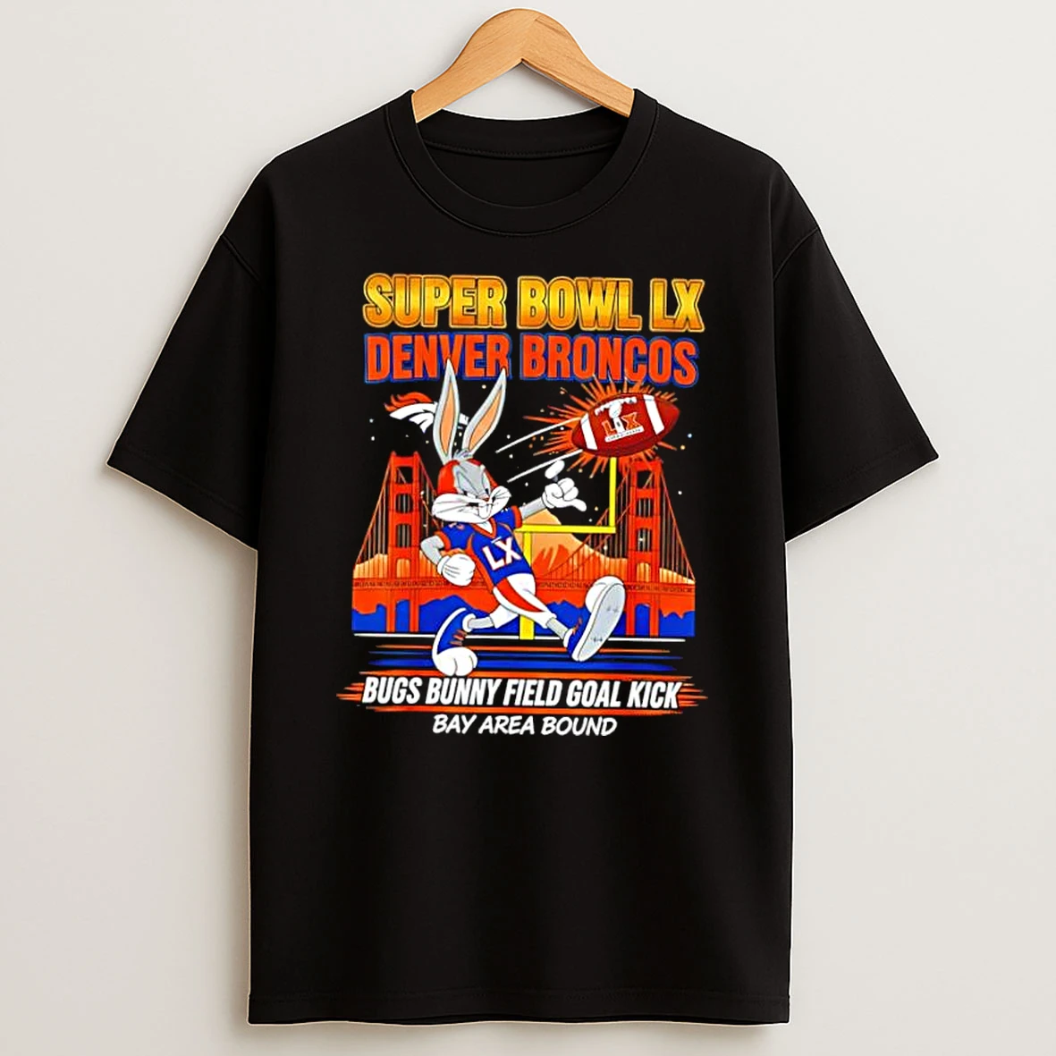 Broncos Super Bowl Lx X Bugs Bunny Cartoon Shirts