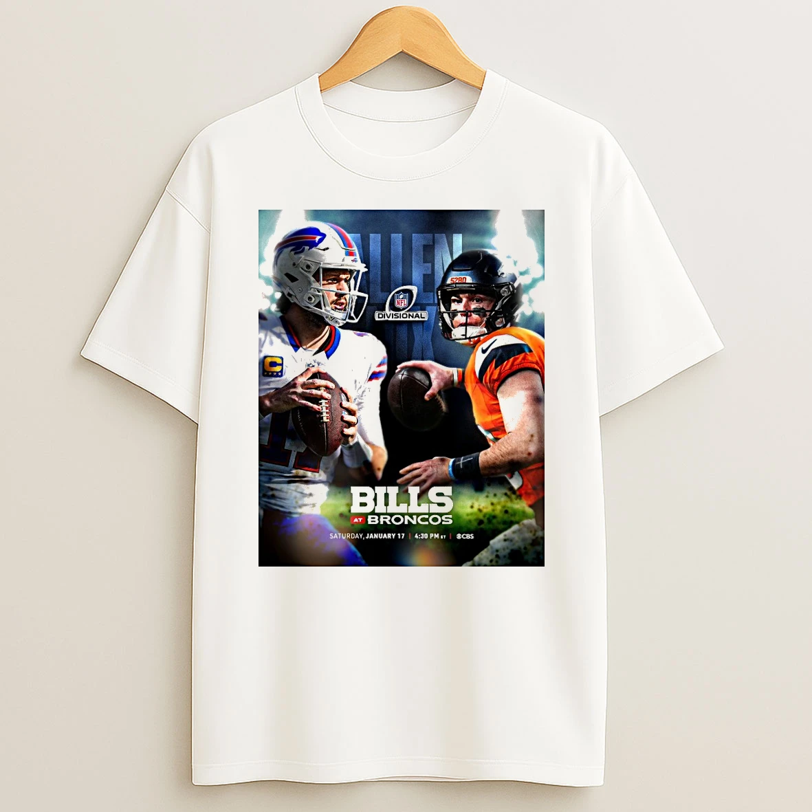 Buffalo Bills Vs Denver Broncos Nfl Divisional Mile High Matchup Shirts