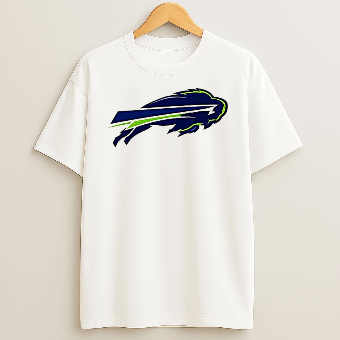 Buffalo Bills X Seattle Seahawks Mashup Logo Parody Woman Shirts