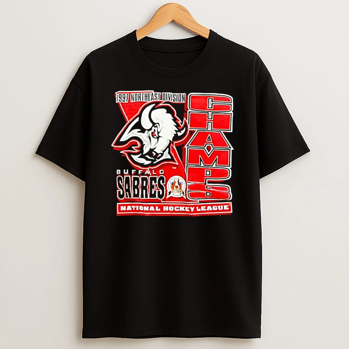 Buffalo Sabres Champs Northeast Division 1997 National Hockey League Shirts