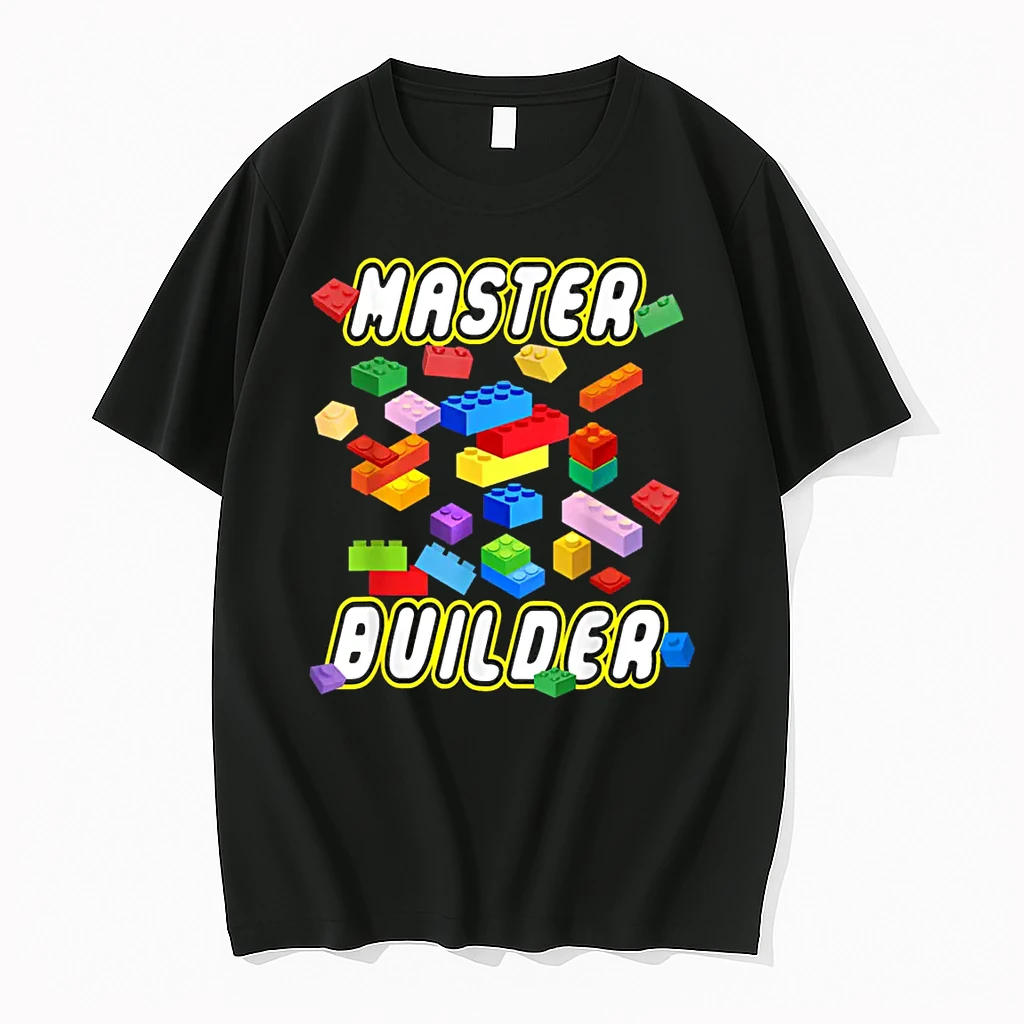 Building Bricks Master Builder Construction Block Building Shirts