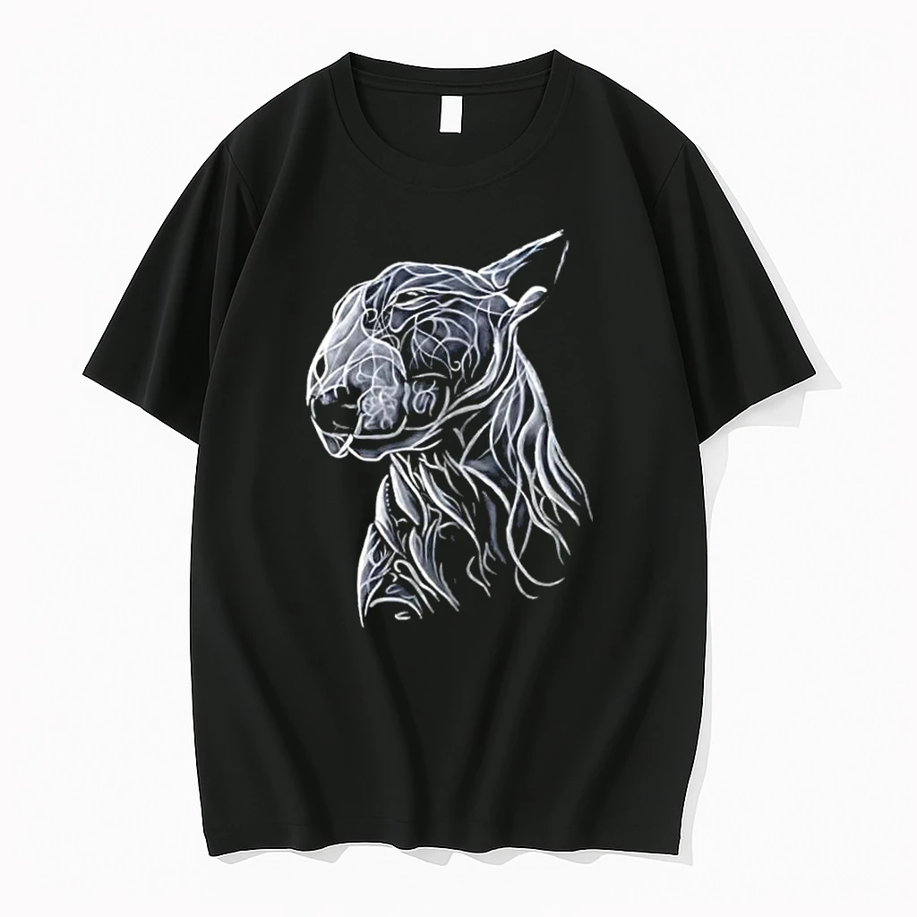 Bull Terrier Fractal Art Dog Shirts