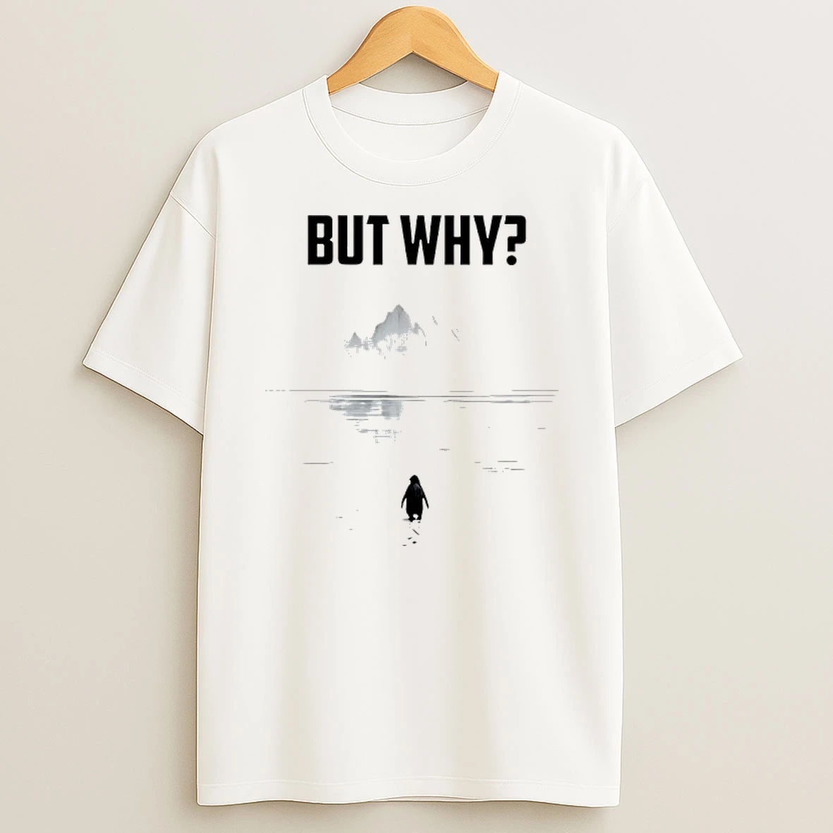 But Why Minimalist Penguin Shirts