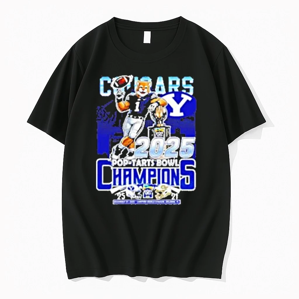 Byu Cougars Pop Tarts Bowl Champions 2025 Mascot Shirts