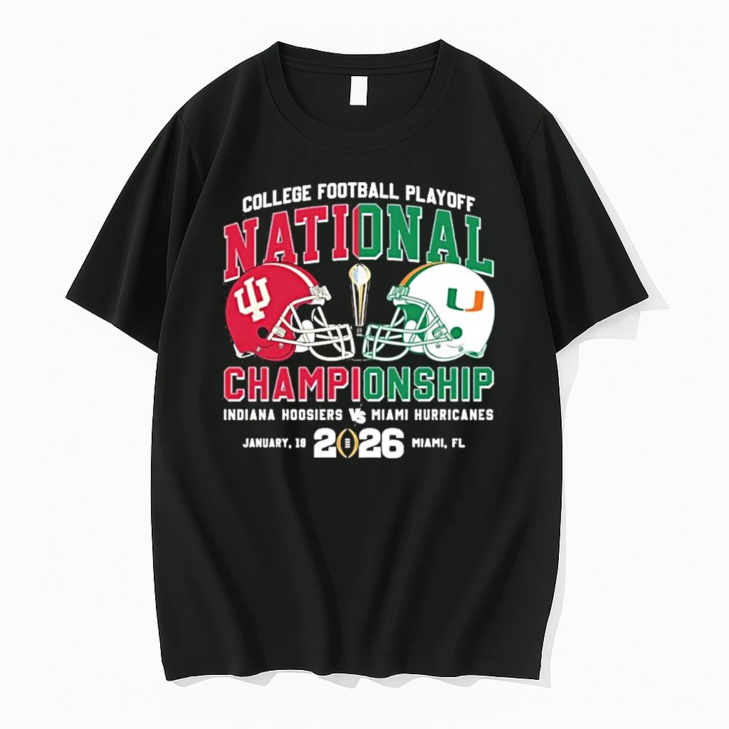 Cfp National Championship Duel Helmet 2 Team Iu Vs Miami Shirts