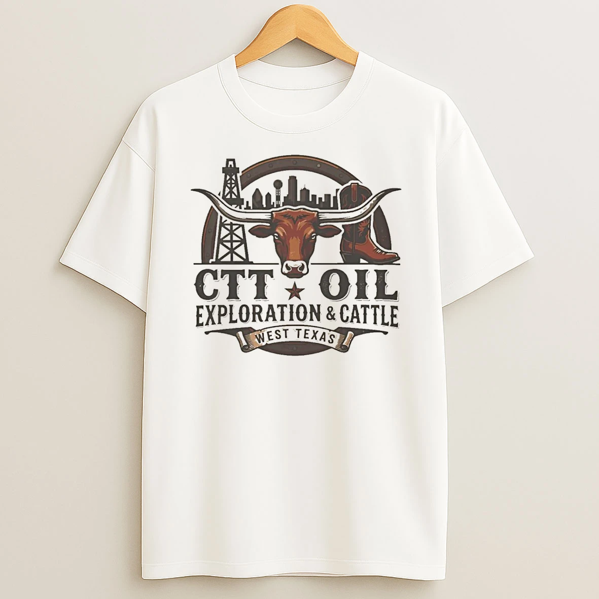 Ctt Oil Exploration And Cattle West Texas Shirts