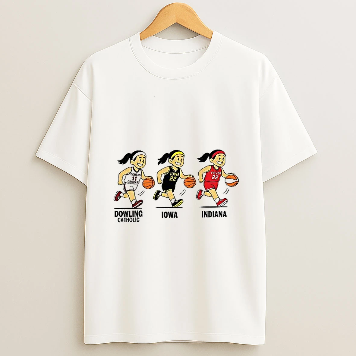 Caitlin Clark Dowling Catholic Iowa And Indiana Evolution Woman Shirts