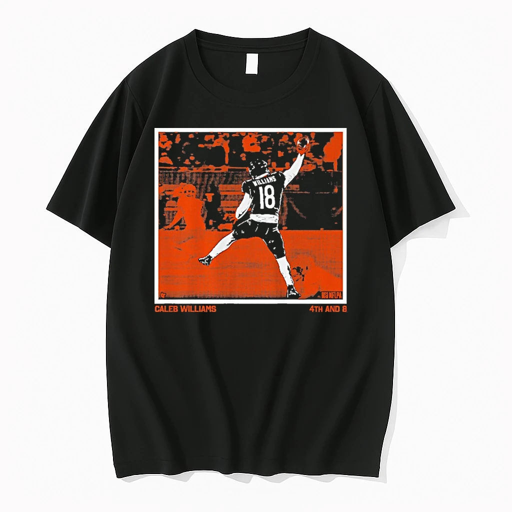 Caleb Williams 4th And 8 Chicago Bears Shirts