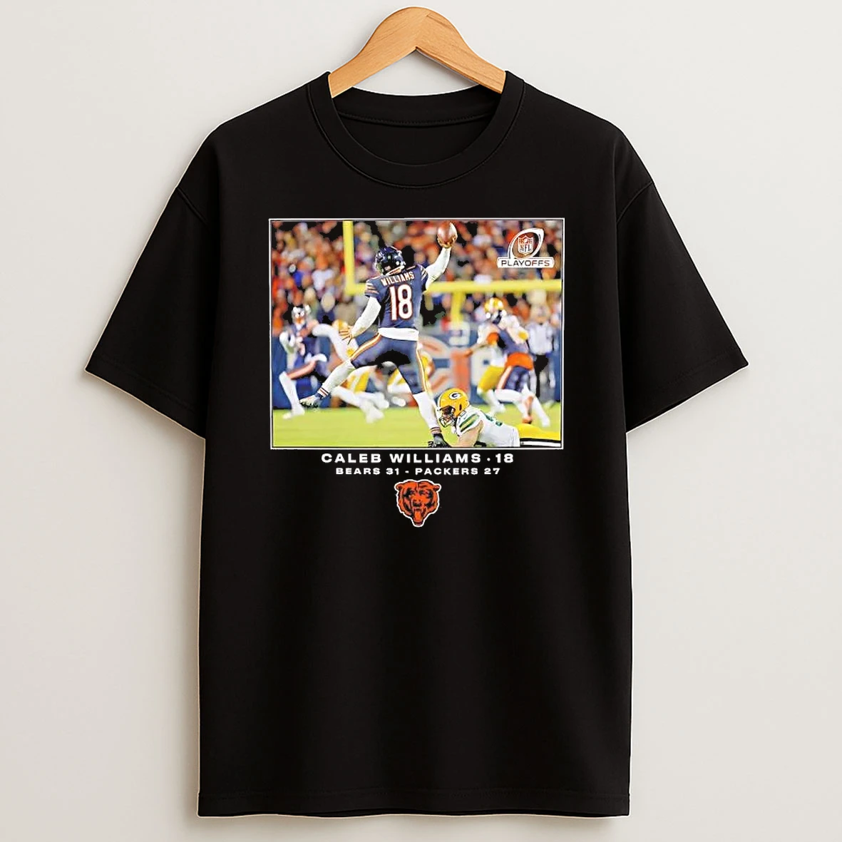 Caleb Williams Nfl Flash Features Moment Chicago Bears Shirts