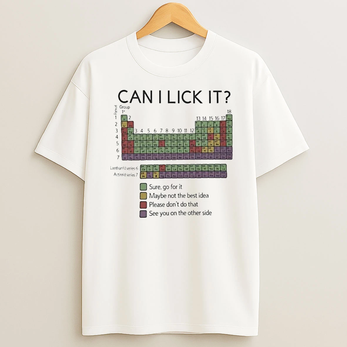 Can I Lick It Chemistry Shirts