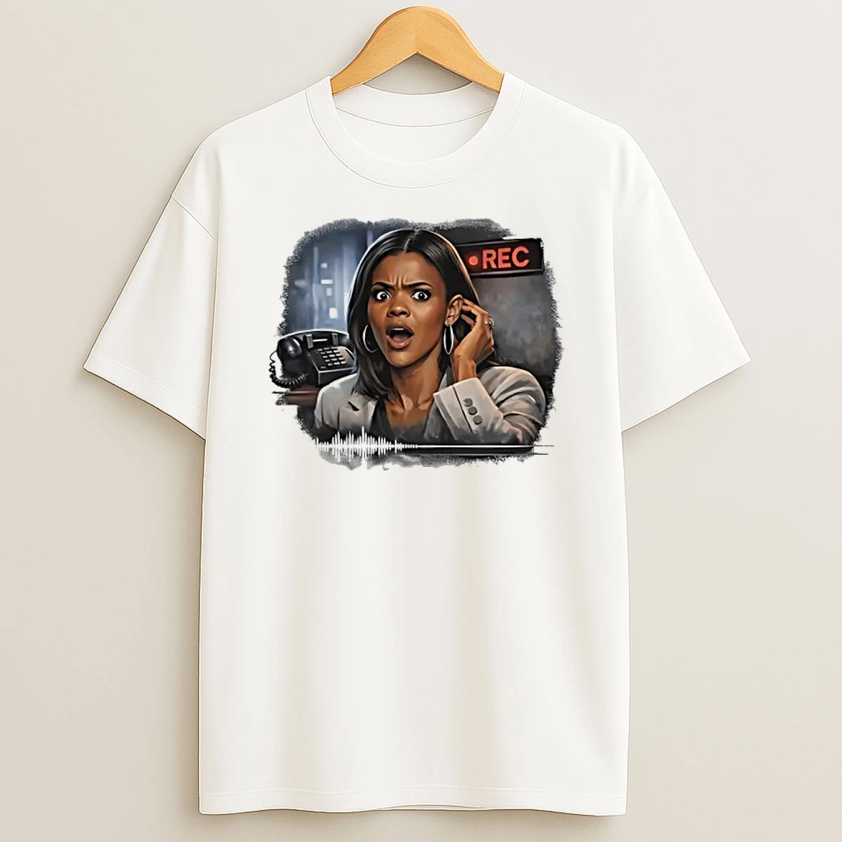 Candace Owens Shocked Phone Call Graphic Shirts