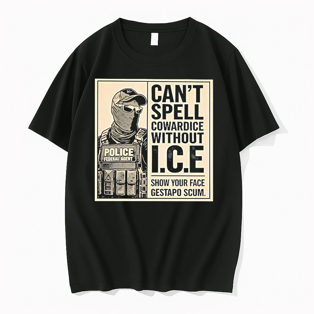 Cant Spell Cowardice Without Ice Show Your Face Shirts